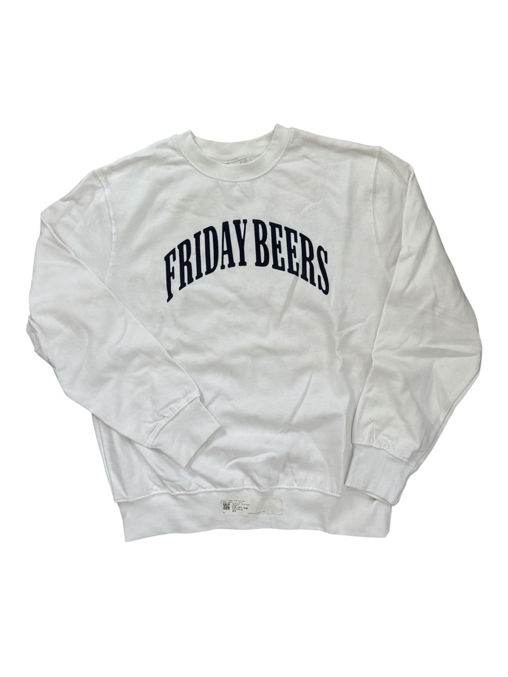 Friday Beers White Crewneck Sweater